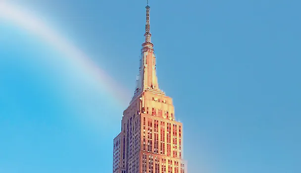 The Empire State Building.