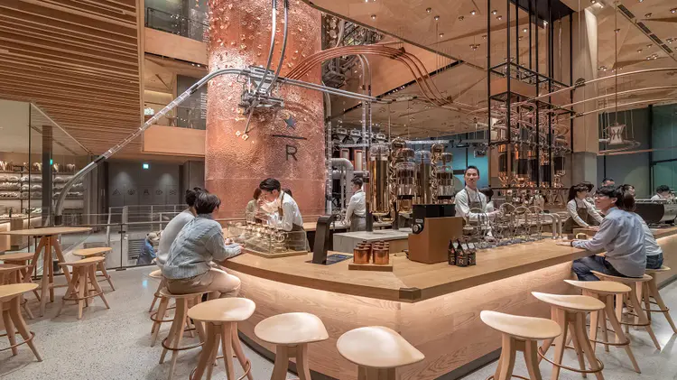 Main Bar on the ground floor of the Tokyo Roastery