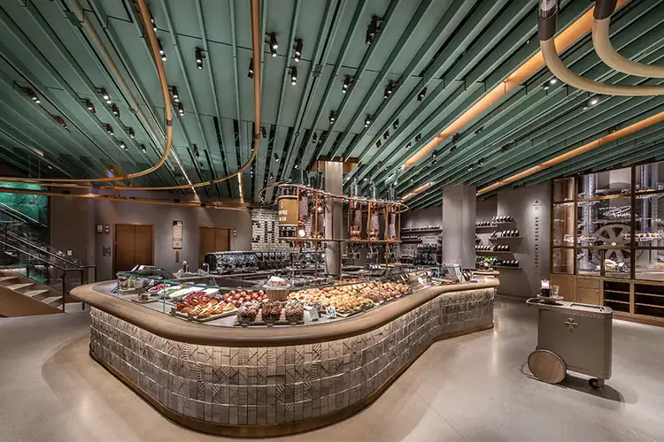 The Starbucks Reserve Coffee Bar in the Chicago Roastery