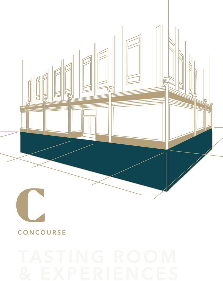 Map of Empire State Building Starbucks Reserve with Concourse Level Highlighted