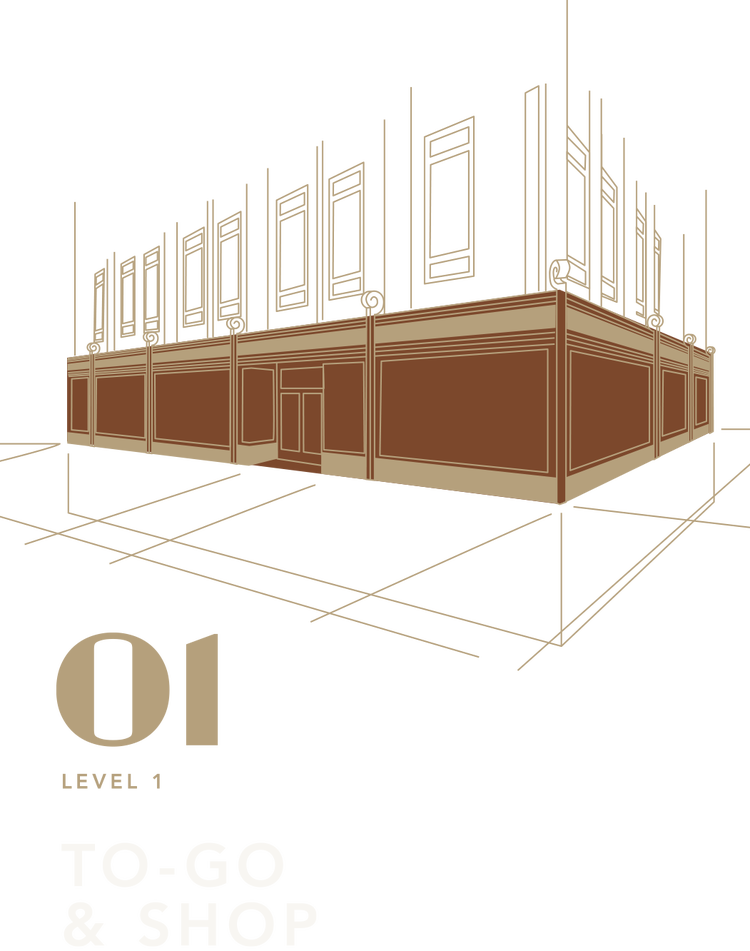 Map of Empire State Building Starbucks Reserve with First Level Highlighted