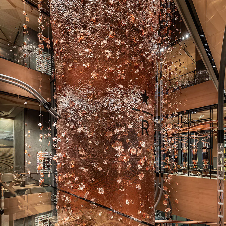 The interior of the Tokyo Roastery.