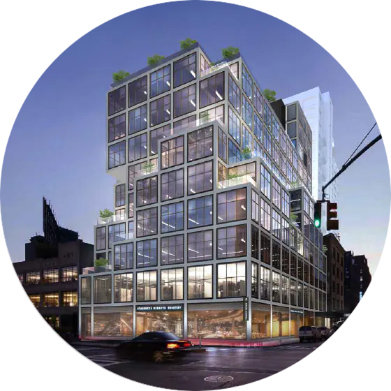 The exterior of the New York Roastery.