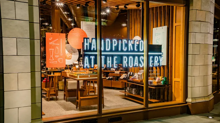 Images of the Seattle Roastery.